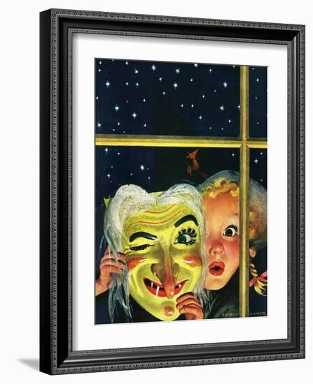 "Witch's Mask," October 31, 1942-Charles Kaiser-Framed Giclee Print