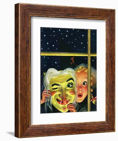 "Witch's Mask," October 31, 1942-Charles Kaiser-Framed Giclee Print