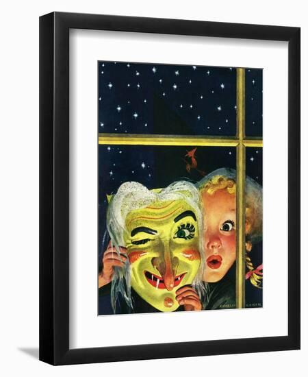 "Witch's Mask," October 31, 1942-Charles Kaiser-Framed Giclee Print