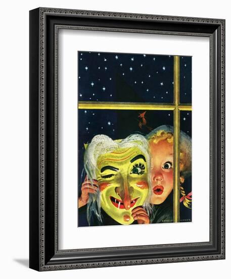 "Witch's Mask," October 31, 1942-Charles Kaiser-Framed Giclee Print