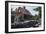 Witch Trials Memorial, Salem, MA. Each Stone Inscribed with name of a Victim (house From 1600s)-null-Framed Photographic Print