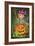 Witch with a Broom on a Pumpkin-Olga And Alexey Drozdov-Framed Giclee Print