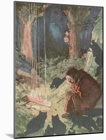 Witch Working Her Spells-Harry Rountree-Mounted Photographic Print