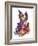 Witchcat with Broom-Bill Bell-Framed Giclee Print