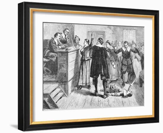 Witchcraft at Salem Village Book Illustration-null-Framed Giclee Print