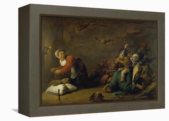 Witchcraft. Wood, 30 X 45 Cm-David Teniers the Younger-Framed Premier Image Canvas