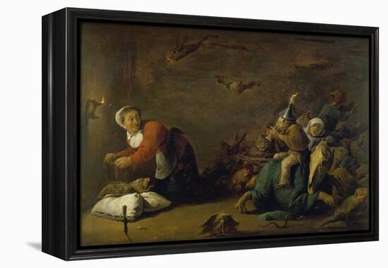 Witchcraft. Wood, 30 X 45 Cm-David Teniers the Younger-Framed Premier Image Canvas