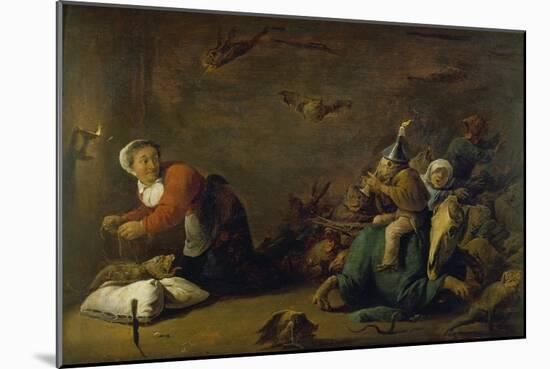 Witchcraft. Wood, 30 X 45 Cm-David Teniers the Younger-Mounted Giclee Print