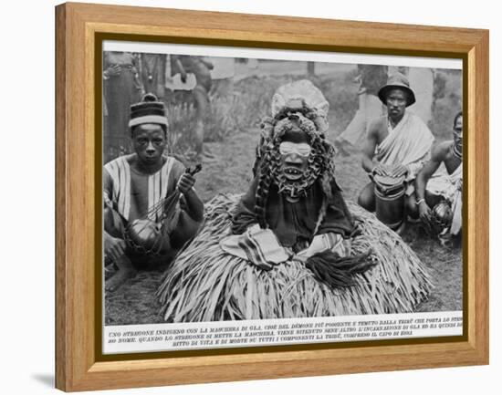 Witchdoctor of Southern Africa Encountered by the American Traveller William Seabrook-null-Framed Premier Image Canvas