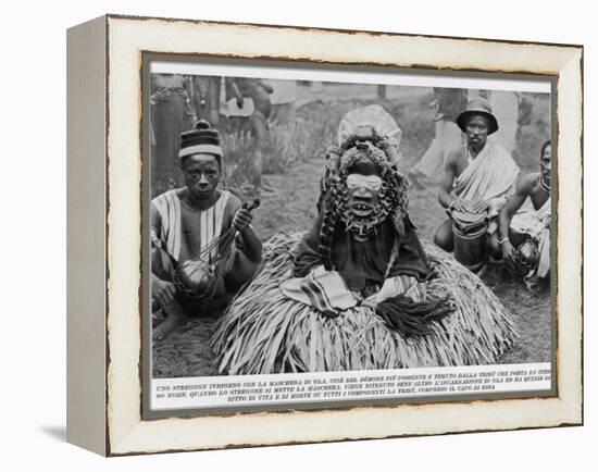 Witchdoctor of Southern Africa Encountered by the American Traveller William Seabrook-null-Framed Premier Image Canvas