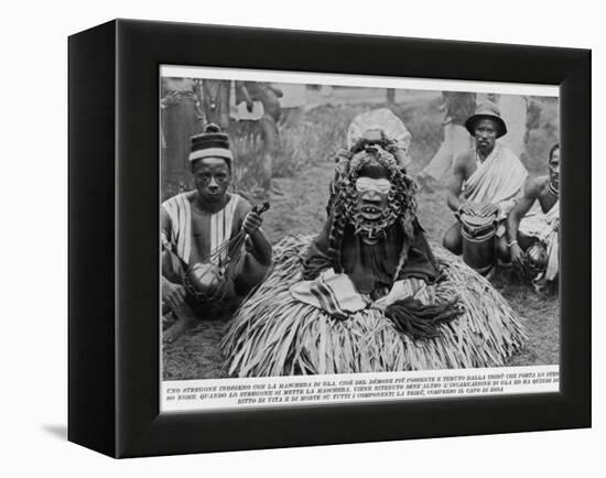 Witchdoctor of Southern Africa Encountered by the American Traveller William Seabrook-null-Framed Premier Image Canvas