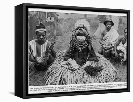 Witchdoctor of Southern Africa Encountered by the American Traveller William Seabrook-null-Framed Premier Image Canvas