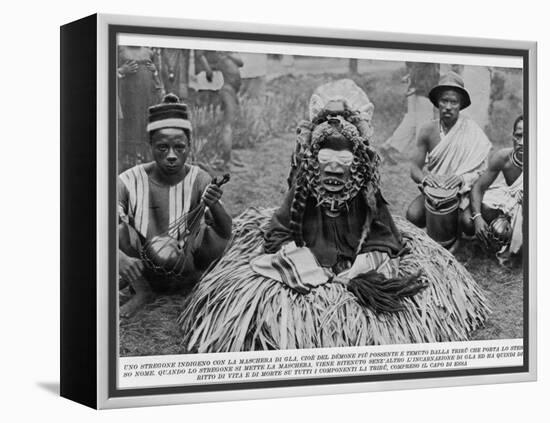 Witchdoctor of Southern Africa Encountered by the American Traveller William Seabrook-null-Framed Premier Image Canvas