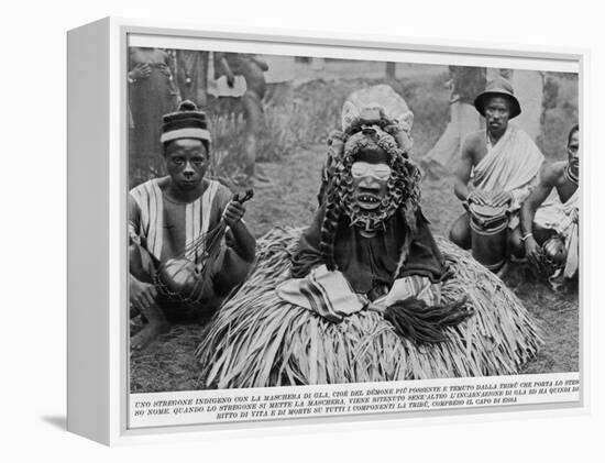 Witchdoctor of Southern Africa Encountered by the American Traveller William Seabrook-null-Framed Premier Image Canvas