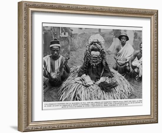 Witchdoctor of Southern Africa Encountered by the American Traveller William Seabrook-null-Framed Photographic Print