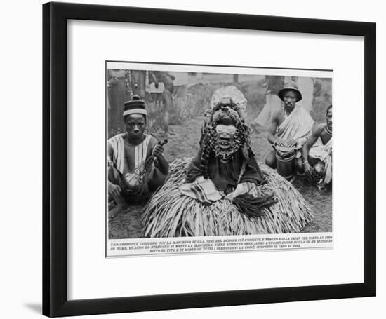 Witchdoctor of Southern Africa Encountered by the American Traveller William Seabrook-null-Framed Photographic Print