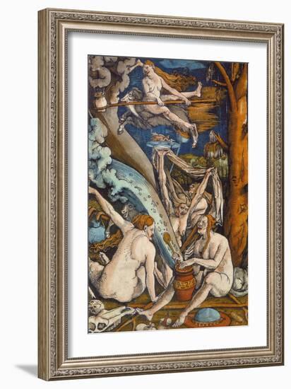 Witches, 1508-Hans Baldung Grien-Framed Giclee Print