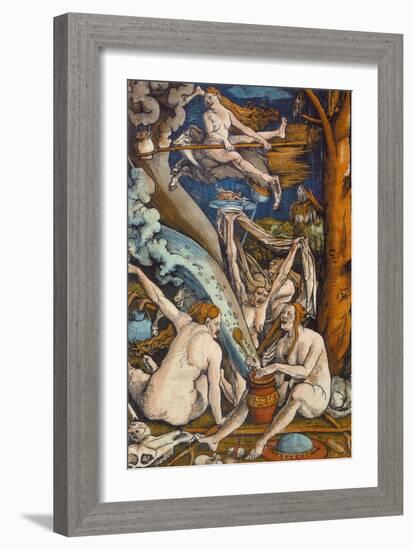 Witches, 1508-Hans Baldung Grien-Framed Giclee Print