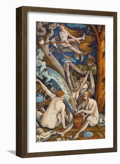 Witches, 1508-Hans Baldung Grien-Framed Giclee Print