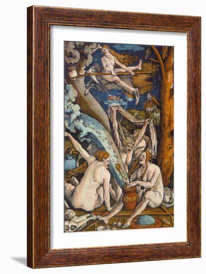 Witches, 1508-Hans Baldung Grien-Framed Giclee Print