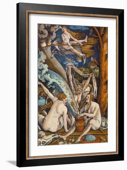 Witches, 1508-Hans Baldung Grien-Framed Giclee Print