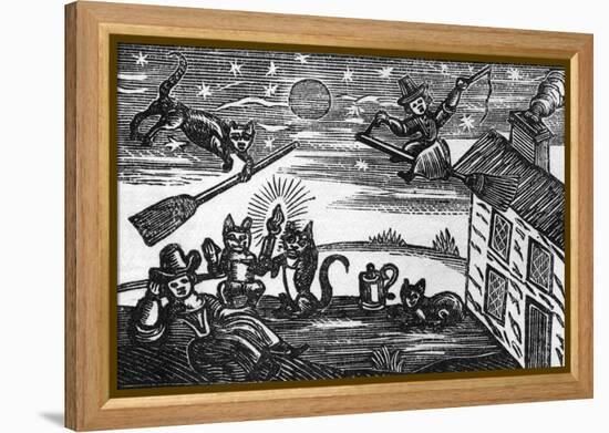 Witches and Familiars-null-Framed Stretched Canvas