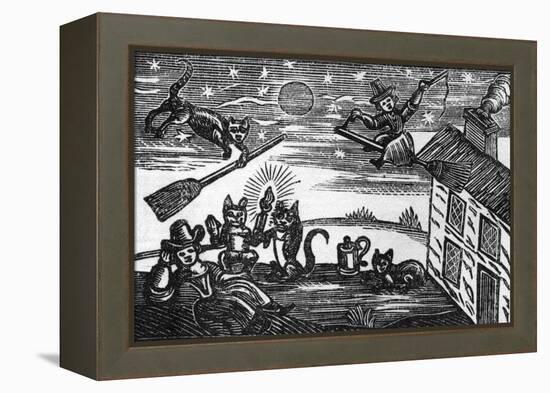 Witches and Familiars-null-Framed Stretched Canvas