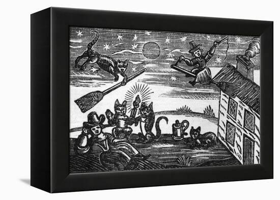 Witches and Familiars-null-Framed Stretched Canvas