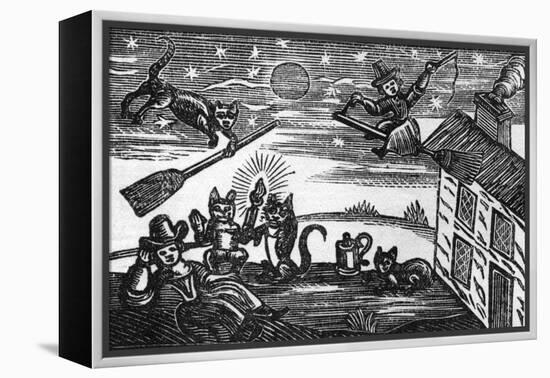 Witches and Familiars-null-Framed Stretched Canvas