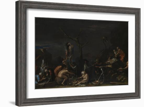 Witches at their Incantations, C. 1646-Salvatore Rosa-Framed Giclee Print