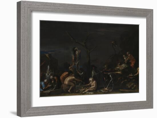 Witches at their Incantations, C. 1646-Salvatore Rosa-Framed Giclee Print