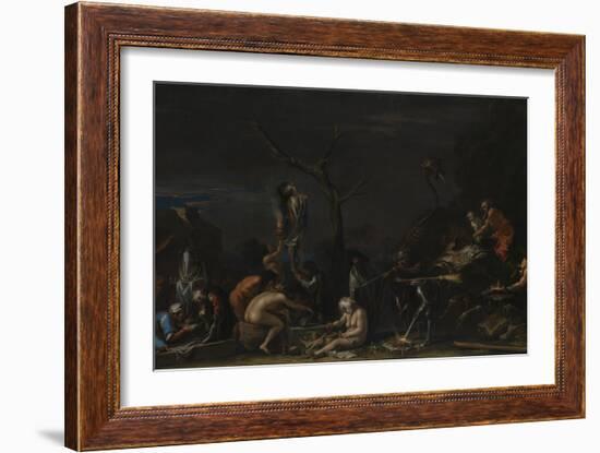 Witches at their Incantations, C. 1646-Salvatore Rosa-Framed Giclee Print