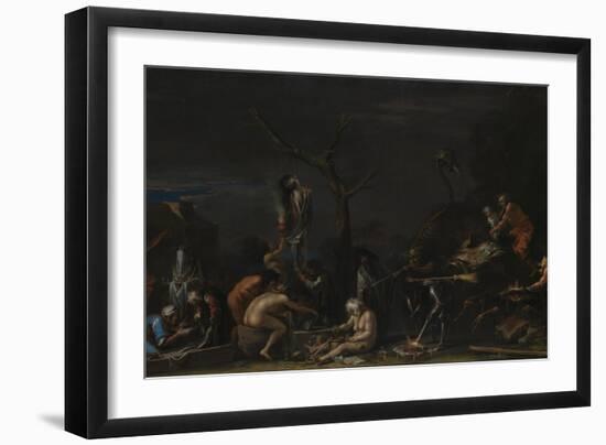 Witches at their Incantations, C. 1646-Salvatore Rosa-Framed Giclee Print