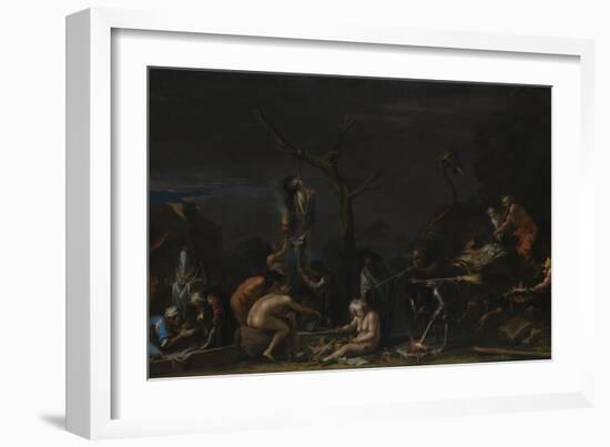 Witches at their Incantations, C. 1646-Salvatore Rosa-Framed Giclee Print