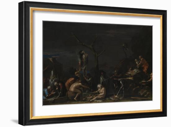 Witches at their Incantations, C. 1646-Salvatore Rosa-Framed Giclee Print