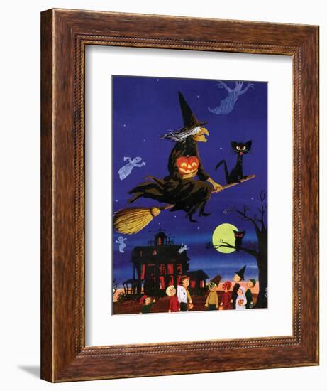 Witches Flight - Child Life, October 1953-null-Framed Giclee Print