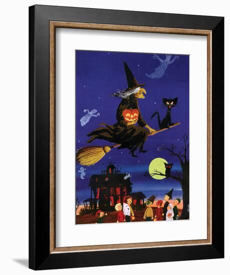 Witches Flight - Child Life, October 1953-null-Framed Giclee Print