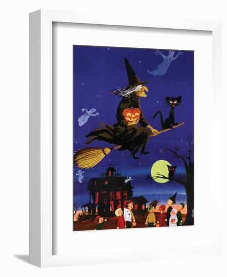 Witches Flight - Child Life, October 1953-null-Framed Giclee Print