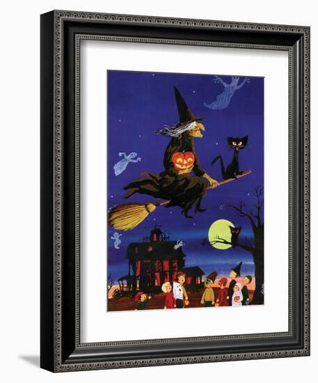 Witches Flight - Child Life, October 1953-null-Framed Giclee Print