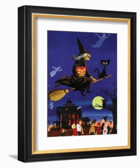 Witches Flight - Child Life, October 1953-null-Framed Giclee Print