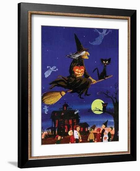 Witches Flight - Child Life, October 1953-null-Framed Giclee Print