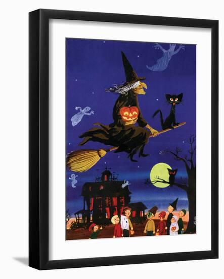 Witches Flight - Child Life, October 1953-null-Framed Giclee Print