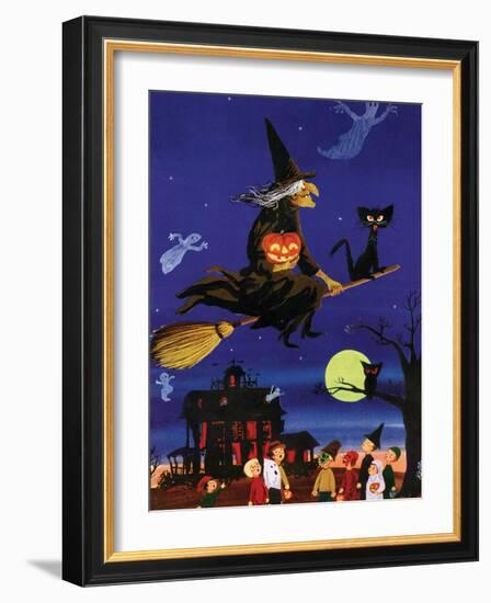 Witches Flight - Child Life, October 1953-null-Framed Giclee Print