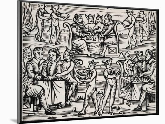 Witches' Lunch on the Sabbath-null-Mounted Giclee Print