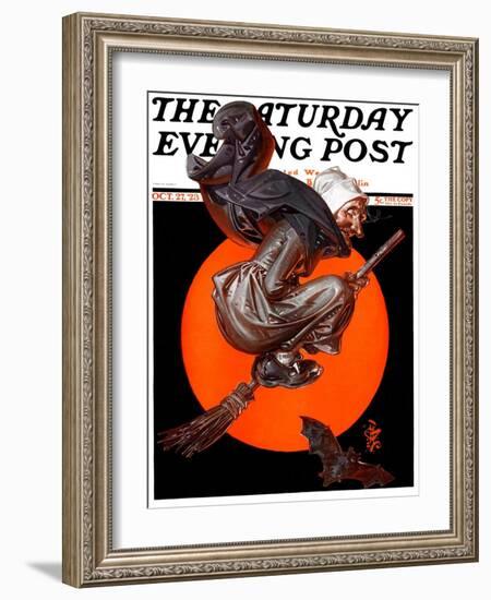 "Witches Night Out," Saturday Evening Post Cover, October 27, 1923-Joseph Christian Leyendecker-Framed Giclee Print