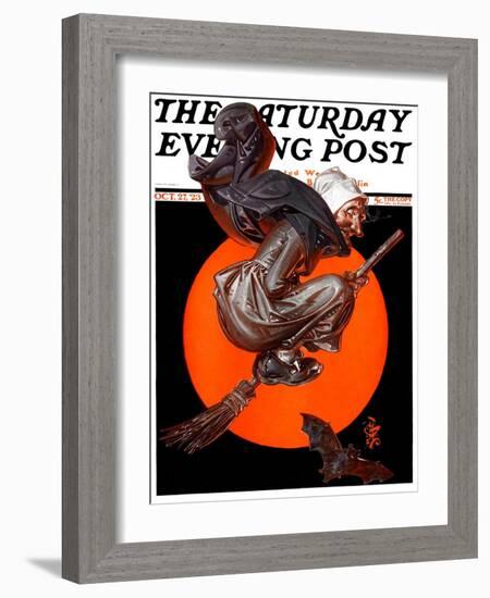 "Witches Night Out," Saturday Evening Post Cover, October 27, 1923-Joseph Christian Leyendecker-Framed Giclee Print