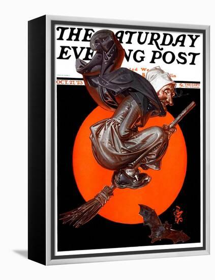 "Witches Night Out," Saturday Evening Post Cover, October 27, 1923-Joseph Christian Leyendecker-Framed Premier Image Canvas