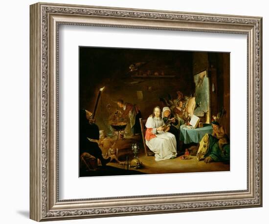 Witches Preparing for the Sabbat-David Teniers the Younger-Framed Giclee Print