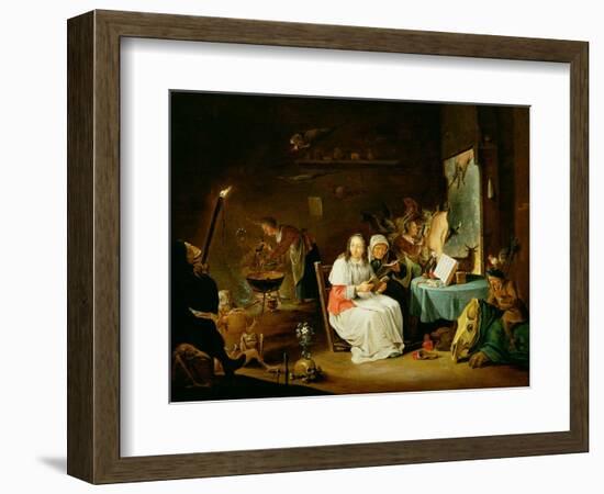 Witches Preparing for the Sabbat-David Teniers the Younger-Framed Giclee Print