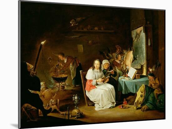 Witches Preparing for the Sabbat-David Teniers the Younger-Mounted Giclee Print